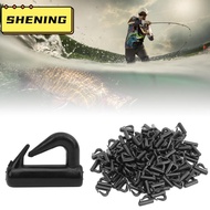 SHENING23 200PCS Rotating Snaps, Lightweight Plastic Clevis Snaps, Portable 13mm Black Spinner Snaps