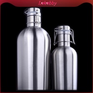 [Lohobby] Premium Stainless Steel Beer Growler Secure Swing Hip Flask Beer Bottle Capacity 1L/2L