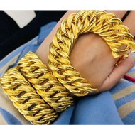 (Boleh Potong) Rantai Gelang Tangan Emas Coco Lipan/Kait Gold Bracelets 916 💯 Original