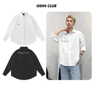 Moon ODIN CLUB Long Sleeve Shirt, Men's Plain Long Sleeve Shirt, Local Brand ODIN CLUB