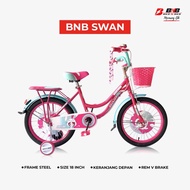 Sepeda City Bike Anak Perempuan Bnb Swan Ukuran 18 Inch [Populer]