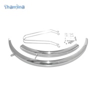 [Shamjina] Stainless Steel Cycle Mudguard Complete Set Bike Mud Cover for Mudguard Mountain Bike Fol