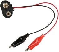 9v電池扣轉鱷魚夾線 9v Battery Snap Connector to Crocodile Clip