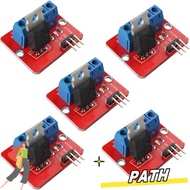 PA-HOME 5pcs Driver Module, red IRF520 MOSFET, irf520 mosfet Button Drive for Arduino MCU ARM ARM