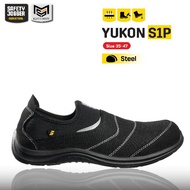 Safety Jogger Model YUKON S1P Shoes With Heel Cover Steel Head Anti-Puncture Floor Good Ventilation 