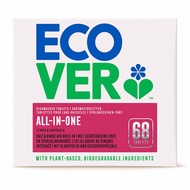 ECOVER ALL-IN-ONE DISHWASHER TABLETS 68s l PLANT BASED BIODEGRADABLE I VEGAN FRIENDLY