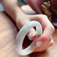 春帶彩翡翠手鐲 | 14圍 | 天然緬甸玉A貨翡翠 | 送禮