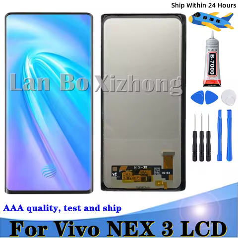 Tested AMOLED TFT Forvivo NEX 3 LCD Display Touch Screen Digitizer Assembly For vivo NEX 3S LCD Scre