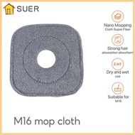 SUER 1pc Self Wash Spin Mop, Dust Household Cleaning Mop Cloth Replacement, Fashion 360 Rotating Washable Mopping Cloths for M16 Mop