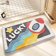 Bath Mat - High-Density 200% Flocking Microfiber Rug with 8x Absorption & Non-Slip Grip Tech, Ultra-