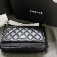 Chanel WOC 黑金 荔枝皮 全新