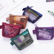 Bfuming® Stereoscopic Triangle Mesh Coin Pouch Key Bag Earphone Bag Coin Pouch Transparent Storage B