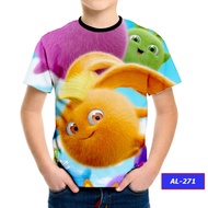 3d Print Shirt Sunny Bunnies Children Al-271 | Kaos Print 3D Baju Sunny Bunnies Anak Murah #AL-271