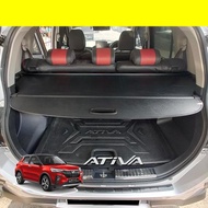 Hc Cargo Perodua ATIVA Leather Retractable Trunk Tonneau Cover Rear Cargo Boot Shade Accessories