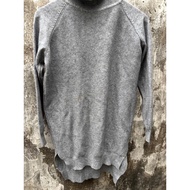 RELOVE 2HAND - GRAY HIGH-NECKLACE SWEATSHIRT. T8019