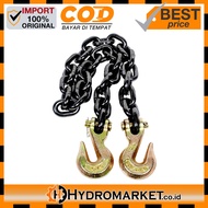 G80 Chain 6m 10mm + Clevis Grab Heavy Duty Lashing Chain Cargo Set