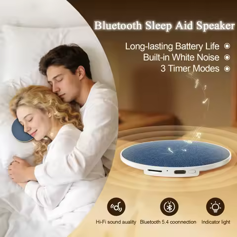 Mini Under Pillow Sleep Speaker Bluetooth 5.4 Hi-Fi Dynamic Sound Wireless Music Player Home Sleep S