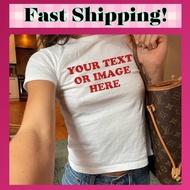 YOUR OWN DESIGN, CUSTOM, CUSTOMIZED Women's Crop Top l y2kbaby BabyTee