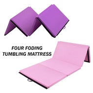 4-Fold Gymnastics Mattress Tumbling Mat 4 Panels Exercises Gym Fitness Mat