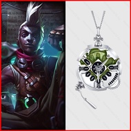 SS12 LOL Arcane League of Legends Ekko Stopwatch Necklace Children Birthday Gifts Game Peripherals S