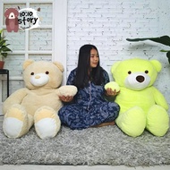 Soft Fluffy Teddy Bear Big Comfortable Hug Korean Export Work Curved Line 100 Cm. 45 Inch Straight R