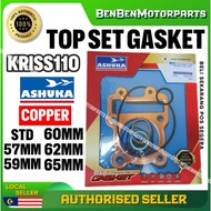 Modenas Kriss 110 Kriss110 Kriss Top set Topset Gasket Copper 56/57/58/59/60/61/62/65MM Ashuka