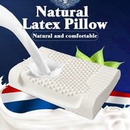 Thailand Natural Latex Pillow Soft Rebound Neck Massage Wave Pillow Breathable Orthopedic for Latex Pillow Bed Pillow