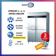 [ SOLID COOL ] UPRIGHT 2 DOOR 4 DOOR 6 DOOR CHILLER BLOWER SYSTEM | Peti Stainless Steel