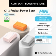 【3C  Certification】CUKTECH Mini Powerbank 10000mAh 30W Max Fastcharging Powerbank iP16/15/14