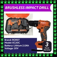 Brushles Impact Drill Hand Drill 20V Power Drill Impact with 2 Batteri