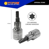 TORA Mata Sock 1/2"DR T40 Disc Honda / L Key Socket T40 Star Bit Socket T40-1/2" Inch