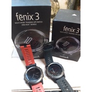 Jual jam tangan garmin fenix 3 non hr fullset baterai awet Murah