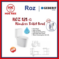 ROZ 828-G 1-PC Rimless Toilet Bowl with Geberit Flushing System