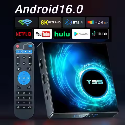 Allwinner H616 Android16 Smart TV Box Quad-Core HDR10+ 8K HD TV Box Media Player 256G Rom Wifi Googl