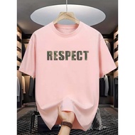 BIGSIZE DISTRO T-SHIRT (M-6XL) UNISEX COTTON COMBED BAJU T SHIRT LELAKI LOGO RESPECT NEW MODE KOREAN