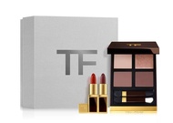 Eye Color Quad & Lip Color Mini Deluxe Set - Eye Color Quad in 31 Sous Le Sable Full Size and Mini L