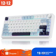 AULA F75 Mechanical Keyboard 75% 80 Key RGB Tri-Mode Wired Bluetooth 2.4G Gasket Structure Hot-swap 