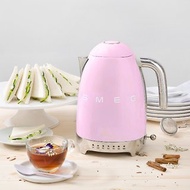 【SMEG】義大利控溫式大容量1.7L電熱水壺-粉紅色