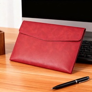 A4 Document Case Faux Leather Waterproof Snaps Button A4 Perfect Fits Jobs Interviews
