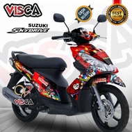 Decal Skydrive 125 Full Body Stiker Skydrive 125 Full Body Striping Skydrive 125 DORAEMON ZOMBIE