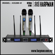 HARPMAN H3280-H 2 CHANNEL UHF LONG RANGE VIDERSITY WIRELESS SYSTEM 200 FREQUENCY (2*HANDHELD WIRELES