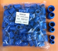 pvc blue male and female adaptor 1/2" 3/4" 1"  50pcs  100pcs