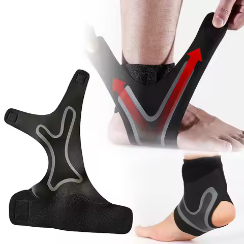 Ankle Brace Support Compression Sleeve Plantar Fasciitis Pain-Relief Foot Wrap