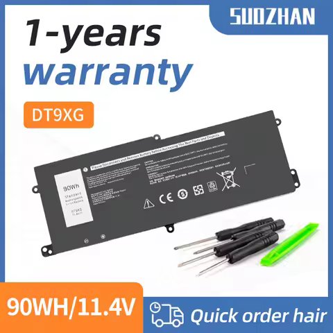 SUOZHAN Type DT9XG 11.4V Battery For Dell Alienware Area 51m ALWA51M ALWA51M-D1733B 07PWXV 7PWKV ALW
