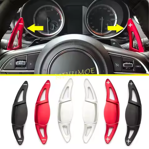 Interior Steering Wheel Gear Shift Paddle Shifter Extension For Suzuki Vitara SX4 S-Cross Swift Spor