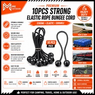 10pcs Strong Elastic Rope Bungee Cord Stretch Wire Sleeping Bag Projector Screen Canopy Tent Fixed R