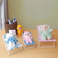 Doll Beach Chair Labubu Crybaby Capybara Alpaca Kuromi Melody Hello Kitty Miniature Beach Chair