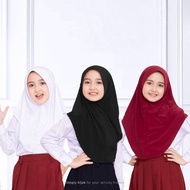 RN HIJAB - penguin Bergo Hijab for school children, premium jersey