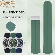 EFR-S108D Magnetic Buckle Soft Silicone strap For Casio EFR-S108 Series Modified Raised Mouth Waterp