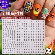 9 ️ ⃣ Zhengxiang Simple Letter Manicure Sticker Gilding Number Nail Sticker Mix Match Adhesive Manic